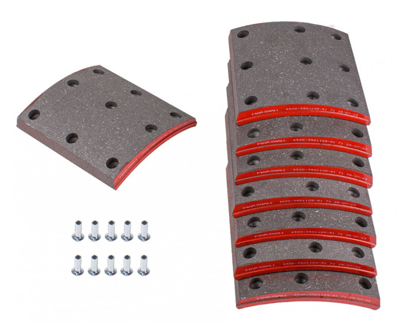 M2149949 - Р/К тормозных колодок MARSHALL 6520-3501105-51 укроченный (R0)