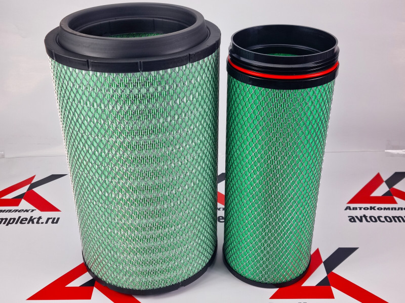 PU2845 - Элемент фильтрующий очистки воздуха комплект FAW J6 (K2845, 1109060-55A/1109070-55A) AUTOSHEFF -