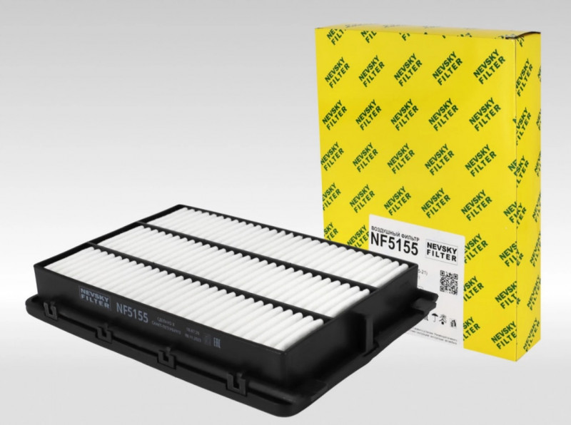 NF5155 - Элемент фильтрующий очистки воздуха НЕВСКИЙ ФИЛЬТР NF5155 (OEM:28113-D3300, C28035) HYUNDAI Tucson III (TL) 15-21; KIA Sportage IV (QL) 2016-  -