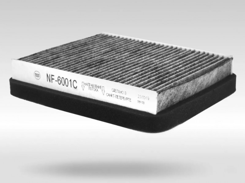 NF6001С - Фильтр очистки воздуха салона угольный старого образца НЕВСКИЙ ФИЛЬТР NF6001С (OEM: 2110812202011) LADA 2110 2111 2112 до 2003 г.в. -