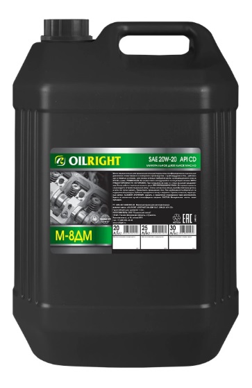 2497 - Масло мотор. Oilright М8ДМ 20 л.